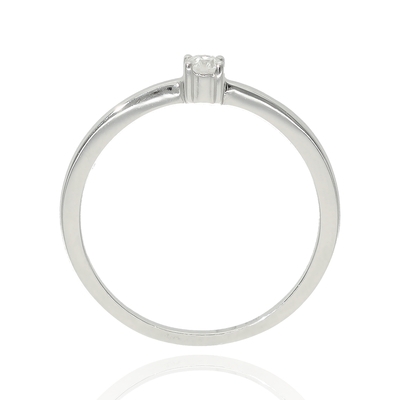 Fehér arany gyűrű 50-es méret (B51500)